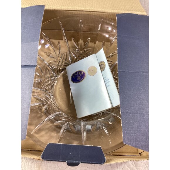 Bohemia 24% Lead Crystal Decorative Bowl*Czech Republic *NWB - Picture 6 of 9